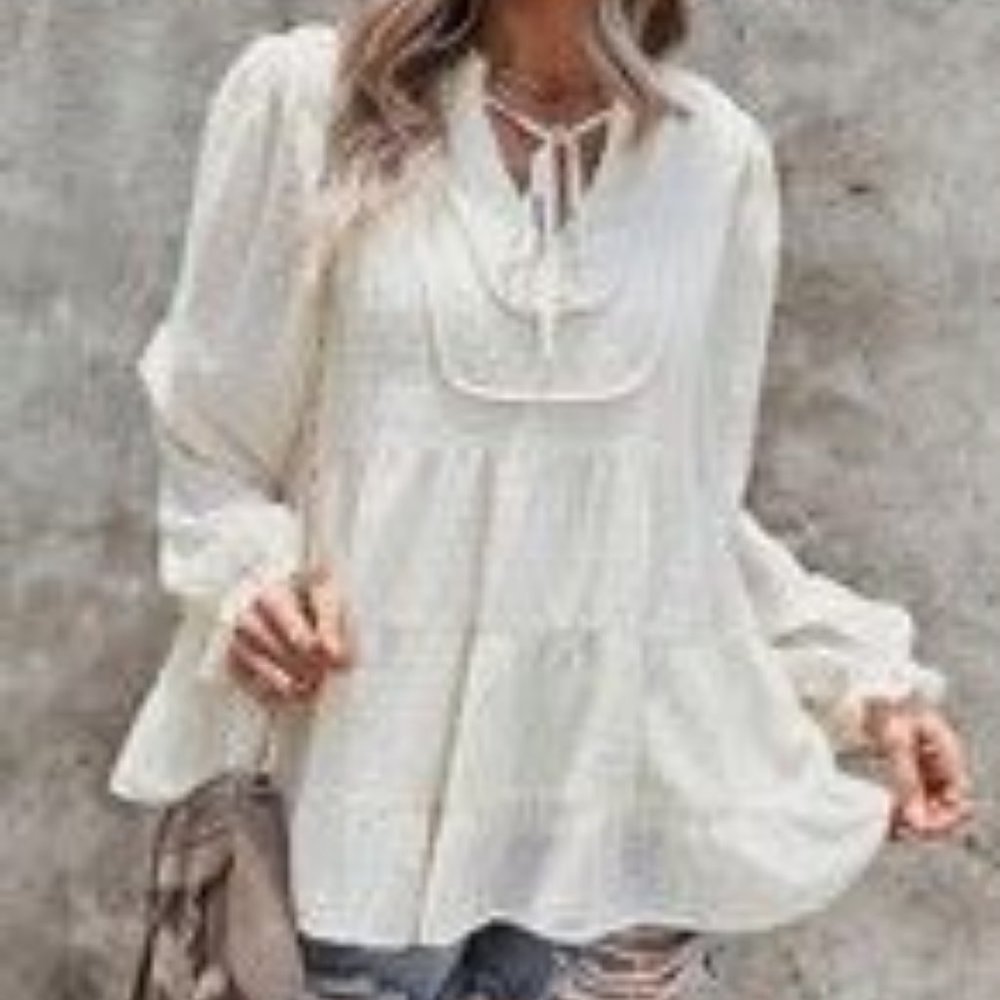 Long Sleeve Loose Blouse